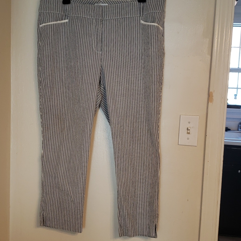 🎉HP🎉New York & Co Striped Crop Pants